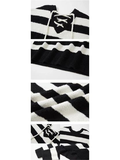 Pullover V-neck long-sleeved knitted【s0000003285】