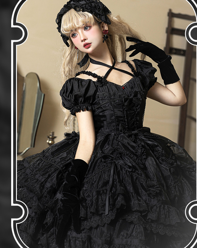 Puppets and Doll - Sweet Lolita OP Dress Multicolor