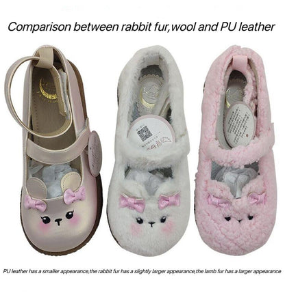 Fairy Godmother - Cute Plush Warm Round Toe Lolita Soft Sole Shoes