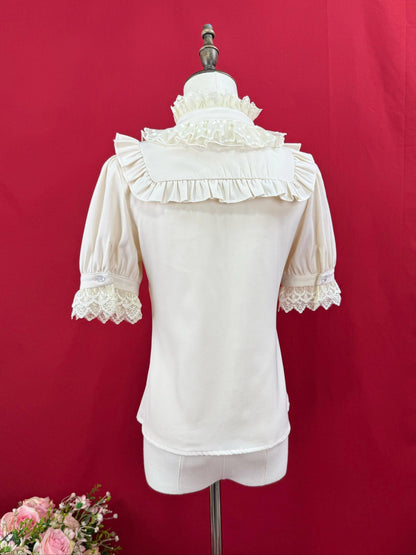 DMFS Lolita - Summer End - Lace Stand-Up Collar Classic Lolita Blouse