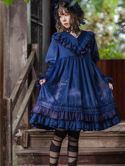 Infanta - Holy Fruit Estate - Gothic Lolita OP Dress Multicolors