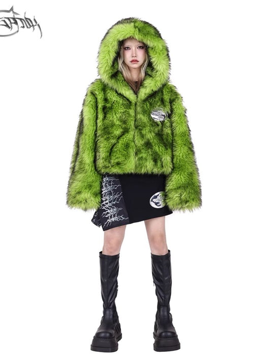 Warm hooded silhouette short jacket【s0000005058】