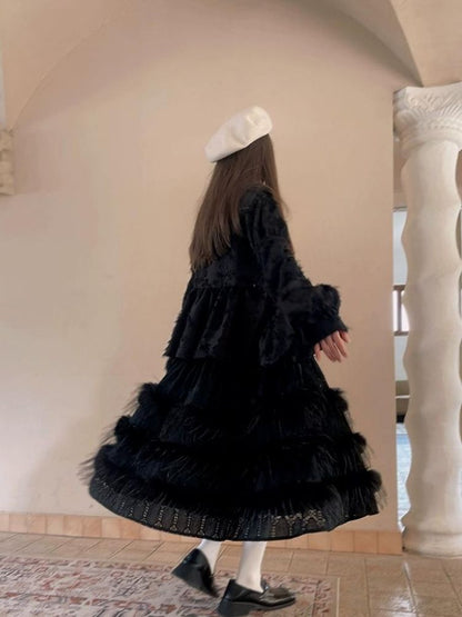 Lace Delicate Missy Long Half Skirt【s0000004906】