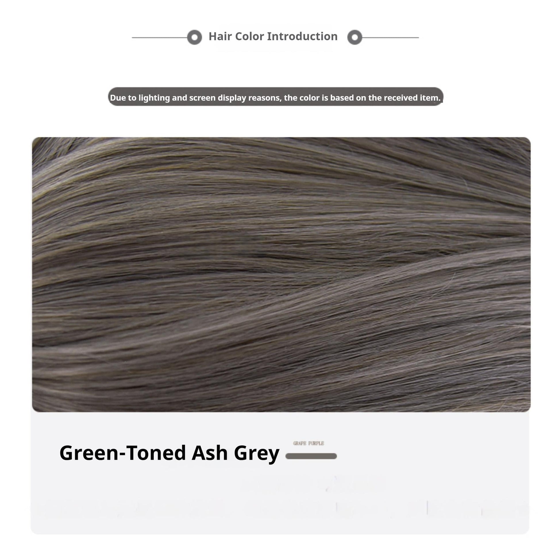 Sinwavy - Light Gothic Lolita Wig, Green-Toned Ash Grey