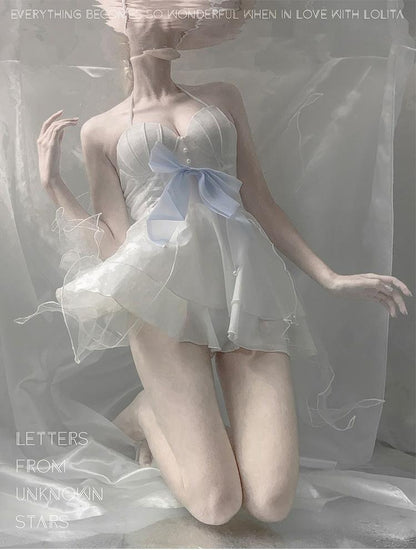 Letters from Unknown Star - Mermaid of the Sea Moon - Lolita Inspired Swimsuit in Two-piece and One-piece