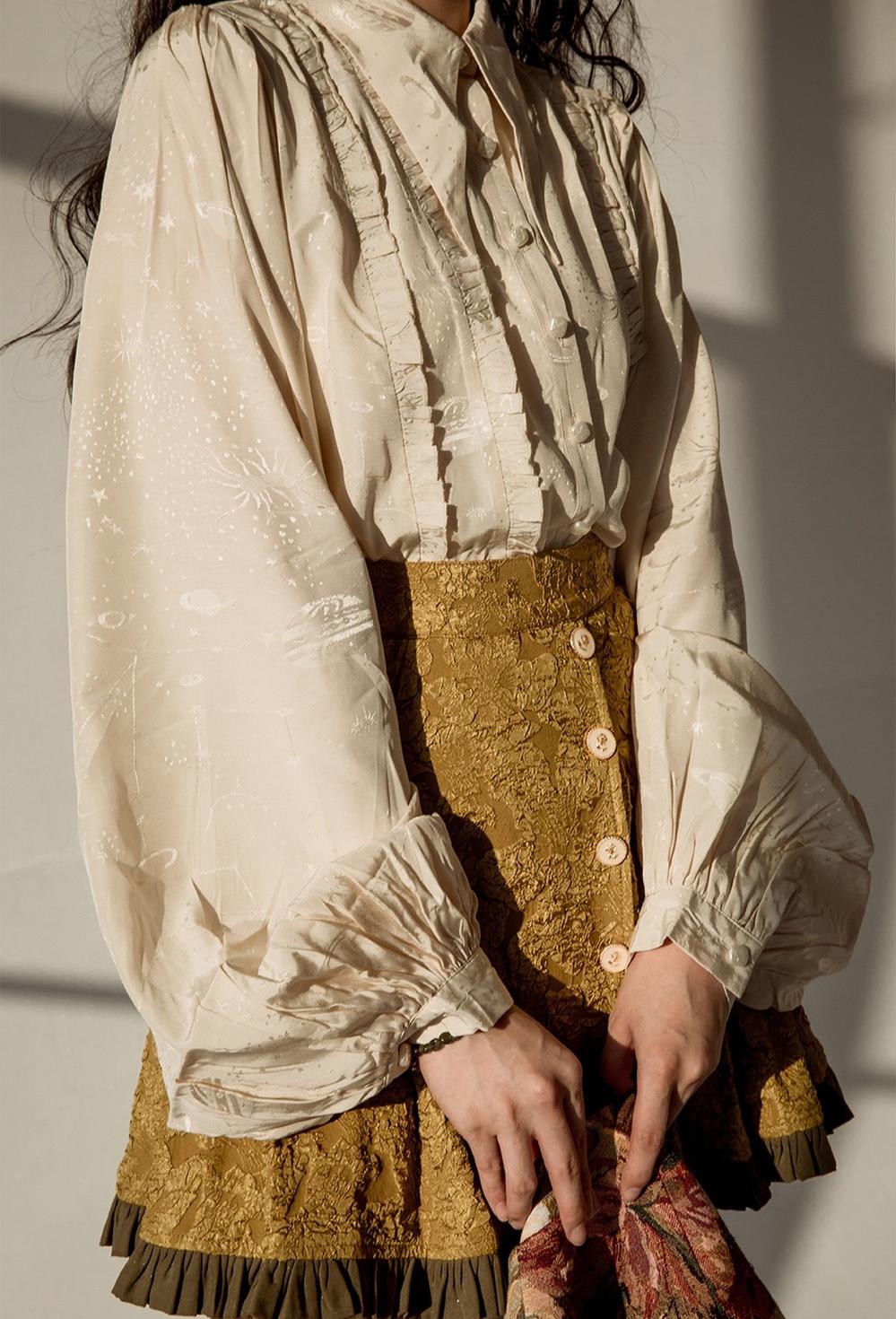 ZJstory - Gilded Age - Vintage Lolita Vest Suit Oil Painting Style Skirt Coat