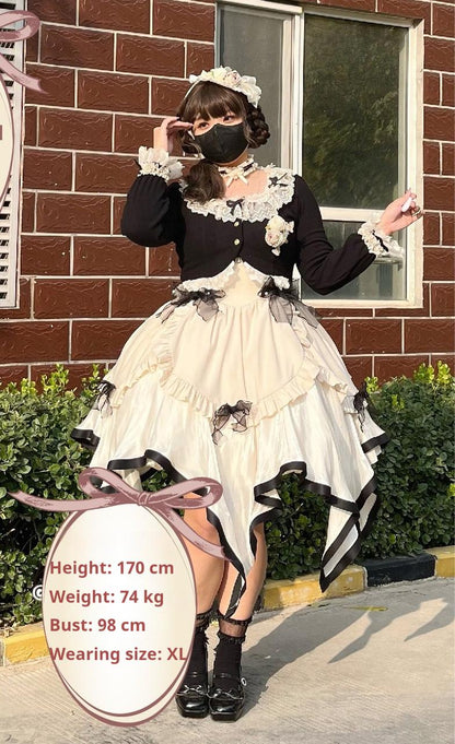 Unideer - Prelude - Elegant Lolita Bolero Jacket with Lace Ruffle Frill