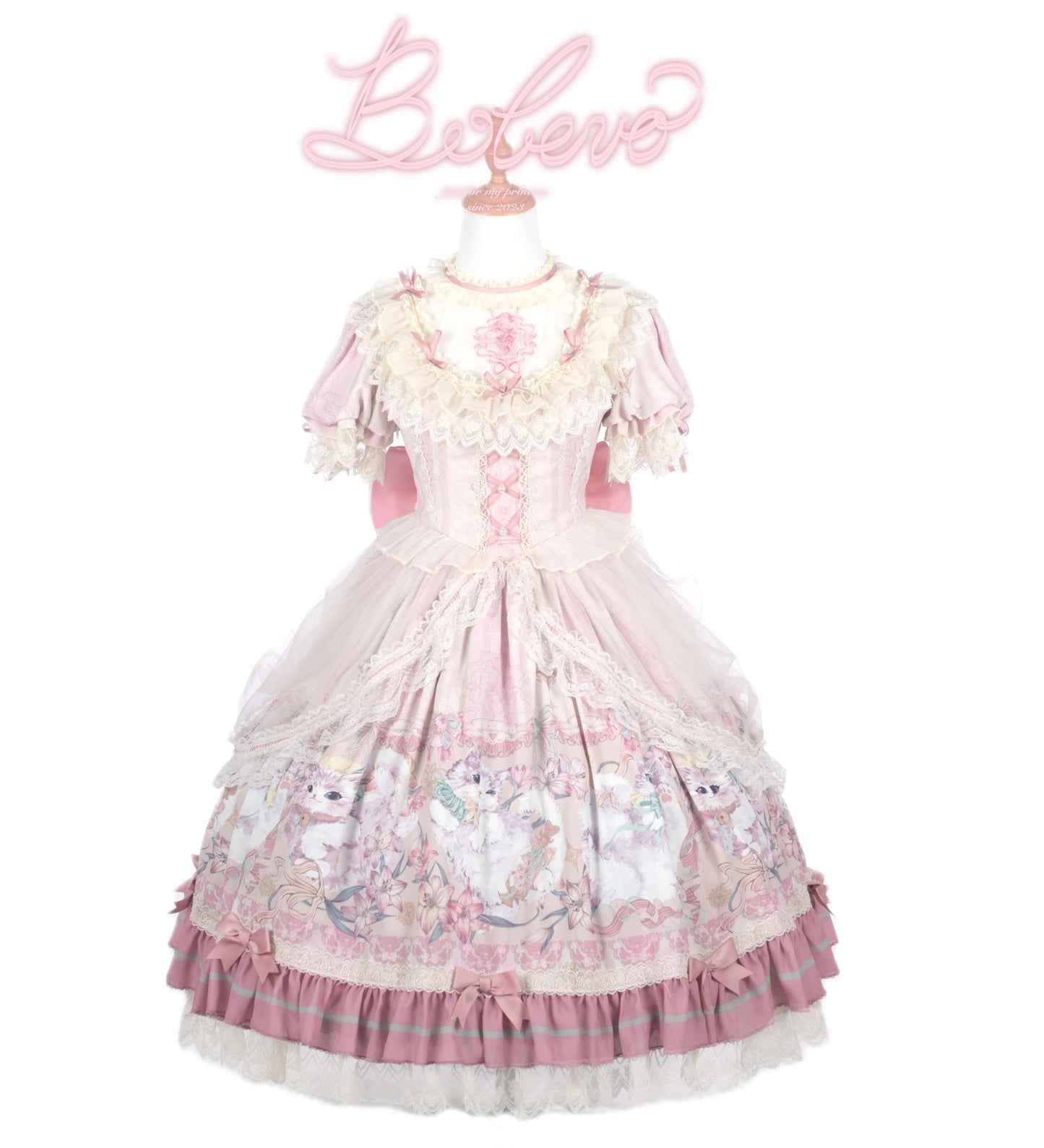 Bolero - Liliana Cat - Sweet Lolita Gorgeous OP Dress with Soft Lace & Organza