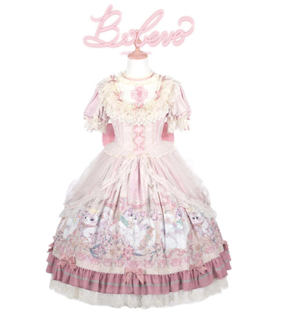 Bolero - Liliana Cat - Sweet Lolita Gorgeous OP Dress with Soft Lace & Organza