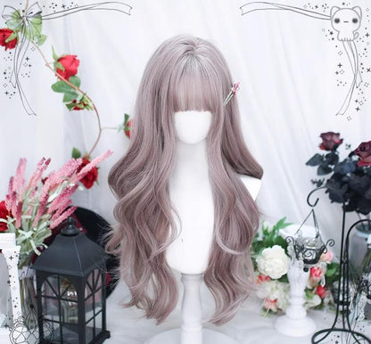 Dalao Home - Yunyi - Grey-purple Lolita Wig Sweet Long Curls Wig