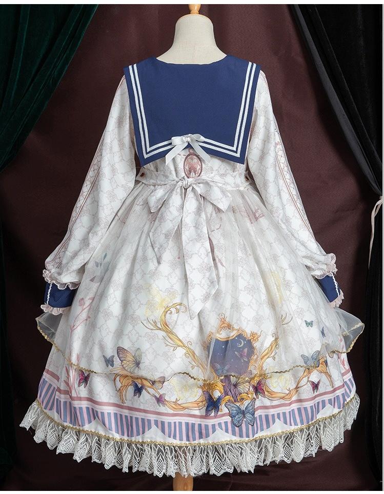 OCELOT - Classic Lolita OP Sailor Collar Elegant Lolita Dress