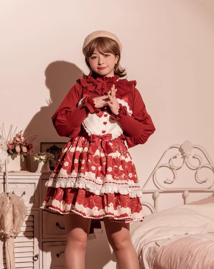 Miaoplus - Sweet Lolita Knit Sweater Long Sleeve Winter Lolita Top