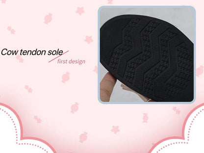 Fairy Godmothe - Preppy Style Flat Shoes Mid Heel Round Toe Lolita Shoes