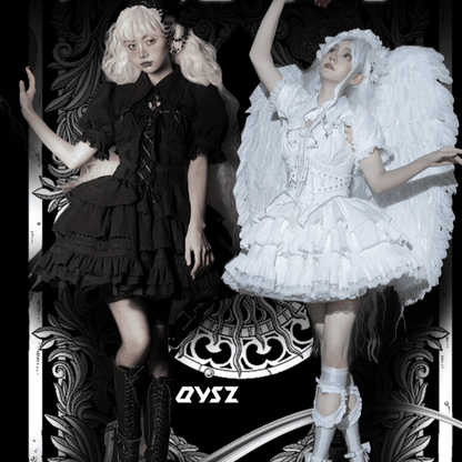 OCELOT - Contract Cross - Gothic Elegant Bubble Sleeve Bolero