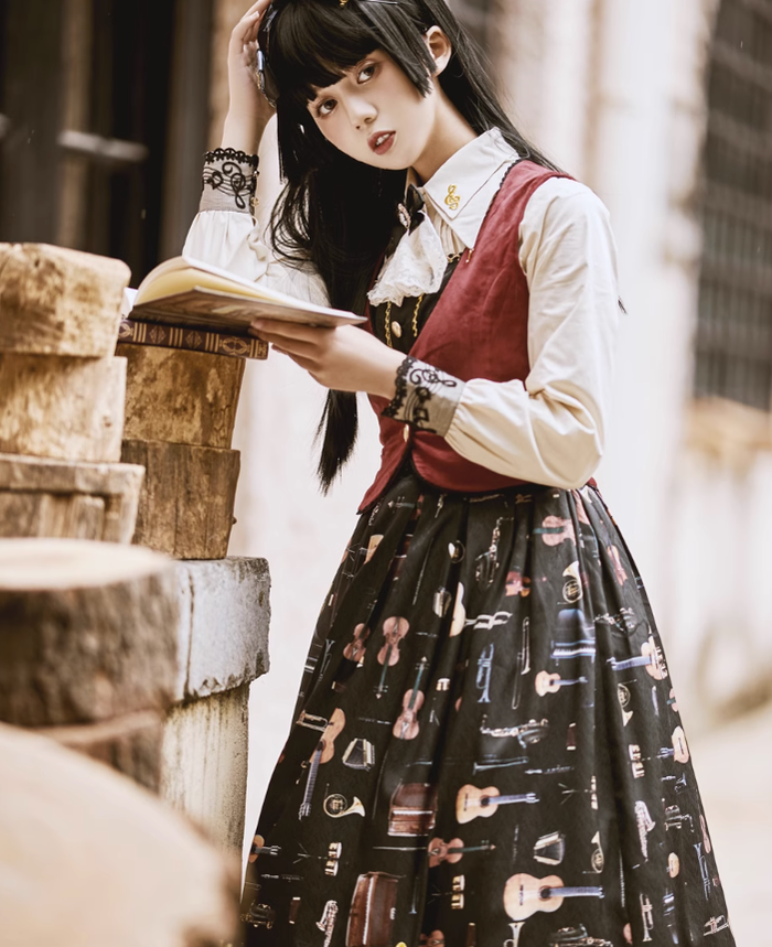 Miss Point - Ode to Joy - Elegant Lolita Winter Velvet Vest Customized