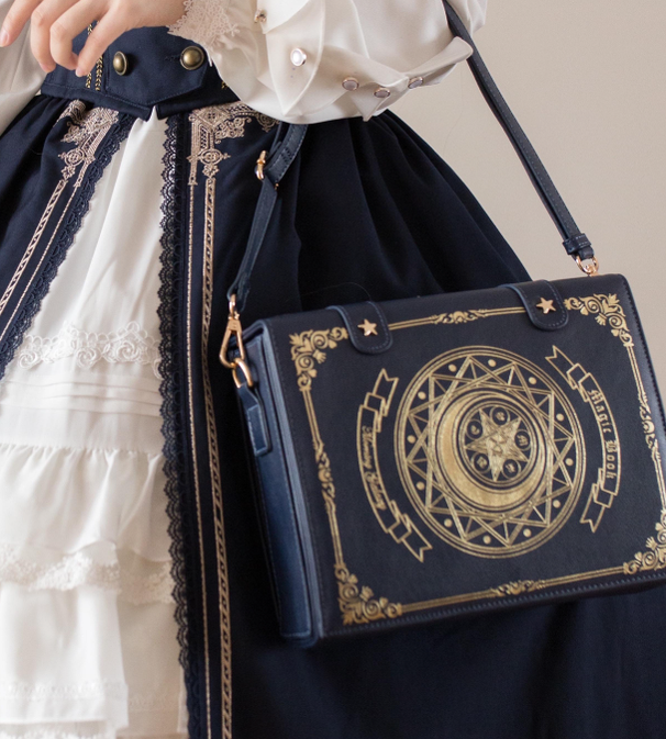 Morning Glory - The Star-Moon Grimoire - Sweet Lolita Crossbody Clamshell bag