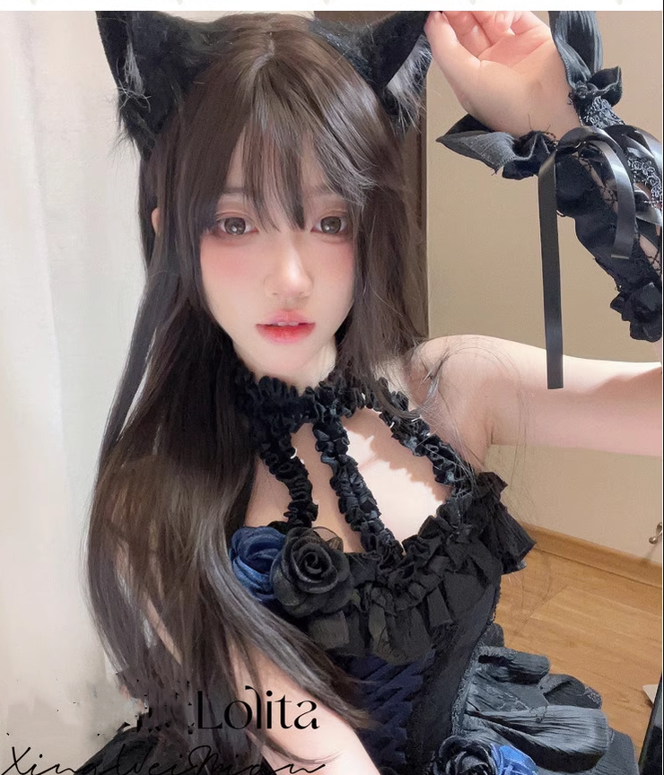 Xingweimian - Sunset Venus - Gothic Lolita Formal Dress Fishbone Waist JSK Dress Set