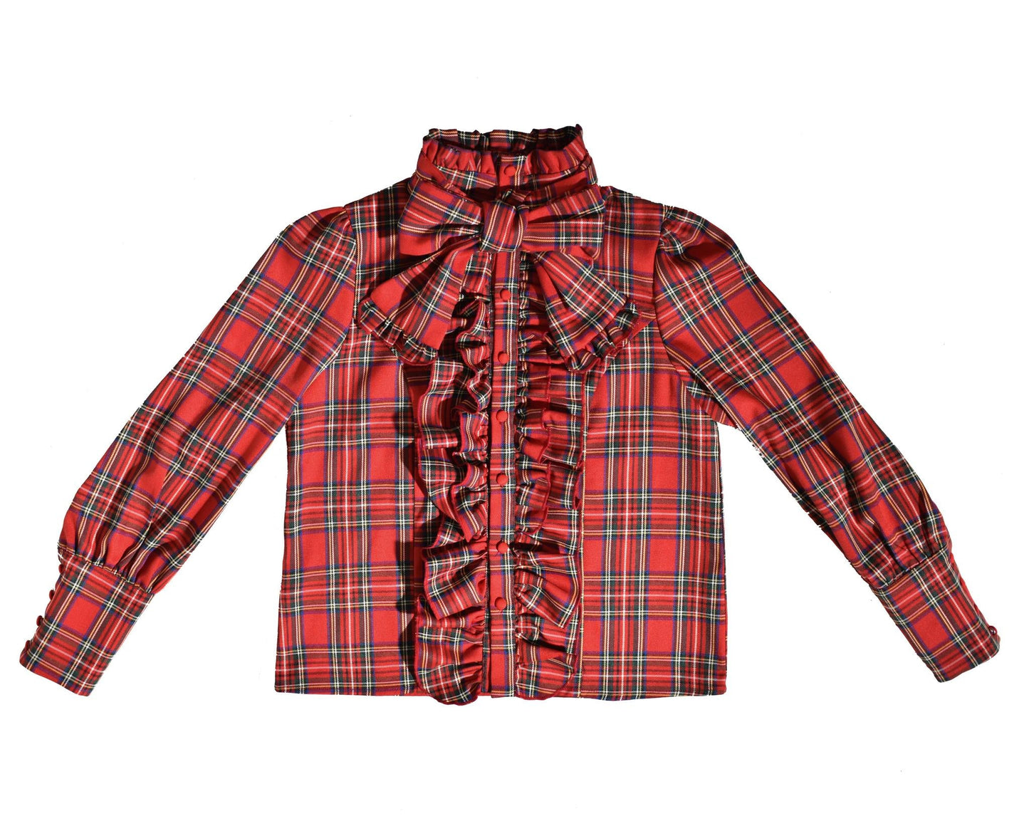 CATCOCOON - Humanoid Gift Box - Christmas Plaid Lolita Blouse & SK