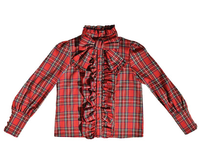 CATCOCOON - Humanoid Gift Box - Christmas Plaid Lolita Blouse & SK