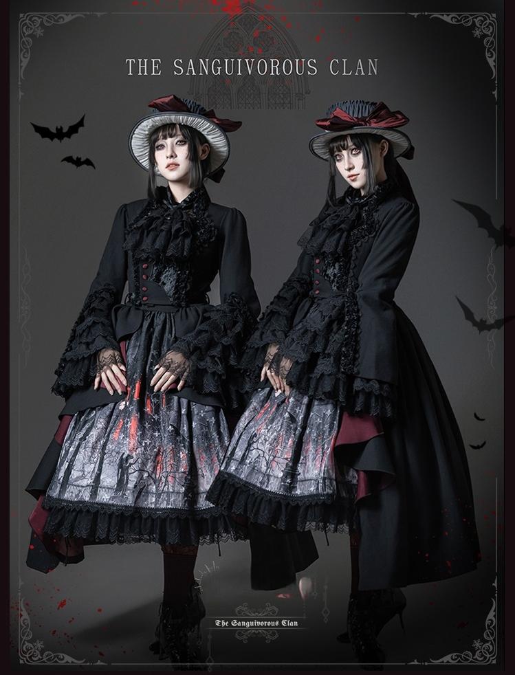 TALEBRINGER - The Sanguivorous Clan 2.0 - Gothic Lolita Coat, Blouse & SK