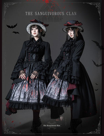 TALEBRINGER - The Sanguivorous Clan 2.0 - Gothic Lolita Coat, Blouse & SK