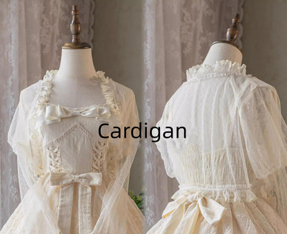 Uncle's Workshop - White Wave Tide - Sweet Lolita JSK Dress Solid Color Dress