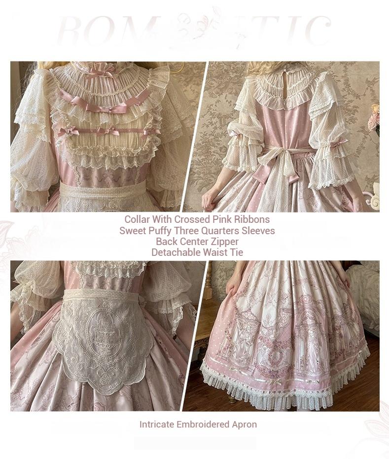 Urtto - Rococo - Spring Vintage Doll Lolita OP Dress with Light Upper