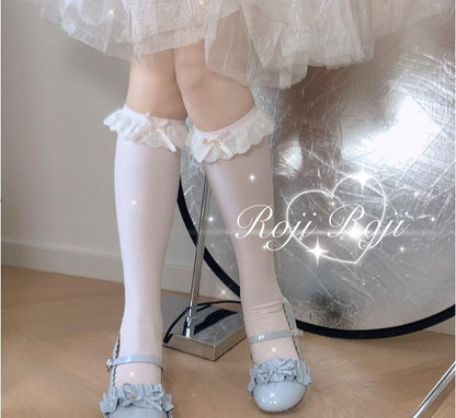 Roji Roji - Sweet Lolita Cotton Socks Bow Lace Socks