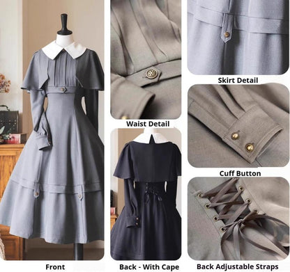 Forest Wardrobe - Forest Antique Box - Classic Lolita OP Dress with Detachable Short Cape