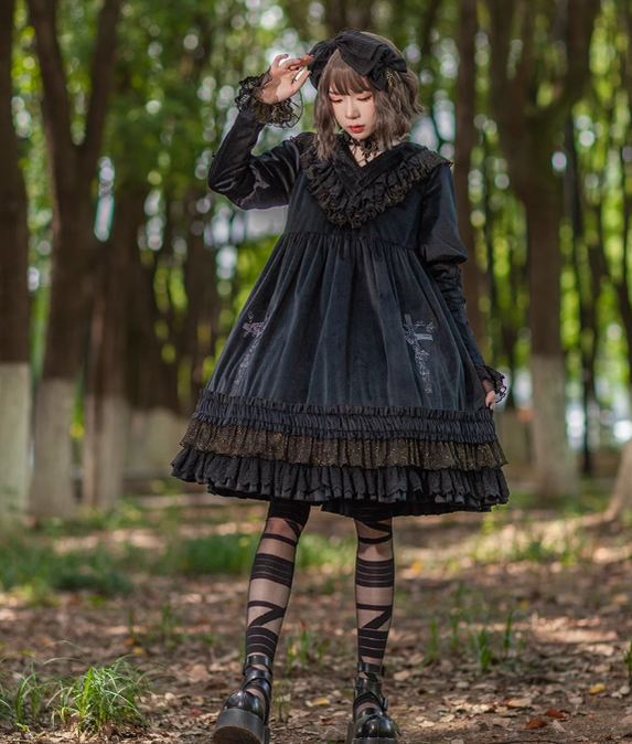Infanta - Holy Fruit Estate - Gothic Lolita OP Dress Multicolors