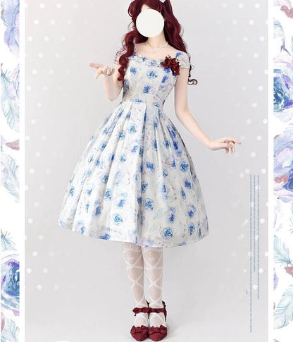 Forest Wardrobe - Forest Basket 3.0 - Vintage Lolita JSK Dress for Summer