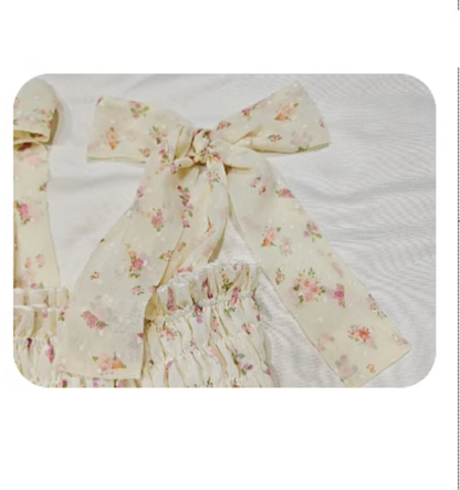 Rouroudream - Teenage Mind - Plus Size Lolita JSK Dress Chiffon Floral Print