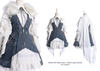 Wuyuzhe - Dragoon Knight 1.0 Version - Western Fantansy Style Suit Embroidery Dress Set Double-Sided Vest
