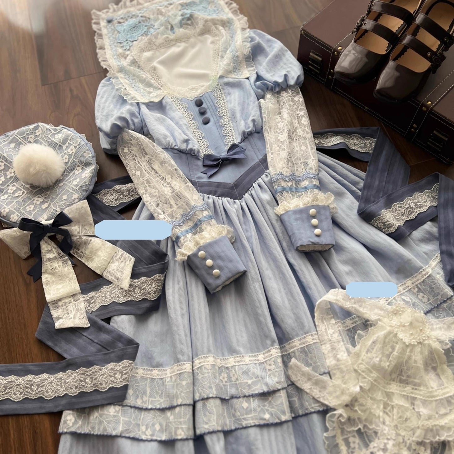 Mengfuzi - Yinglan Poetry - Elegant Classic Lolita OP Dress FS Embroidered Dress