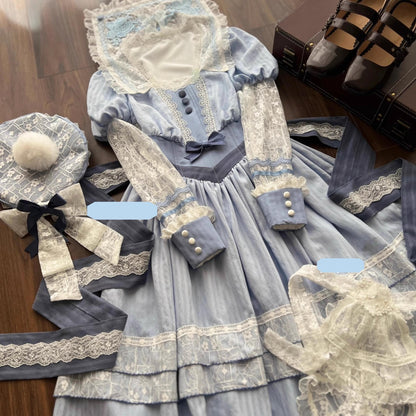 Mengfuzi - Yinglan Poetry - Elegant Classic Lolita OP Dress FS Embroidered Dress