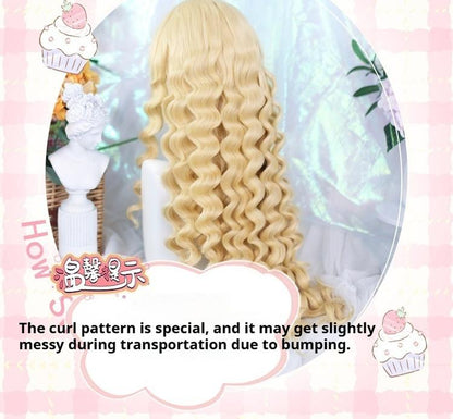 Dalao Home - Fluffy Cloud - Sweet Lolita Long Curly Wigs, Roman Curls