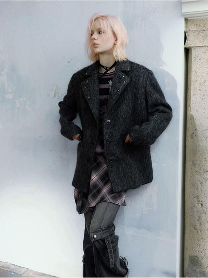 Tweed studded blazer【s0000004521】