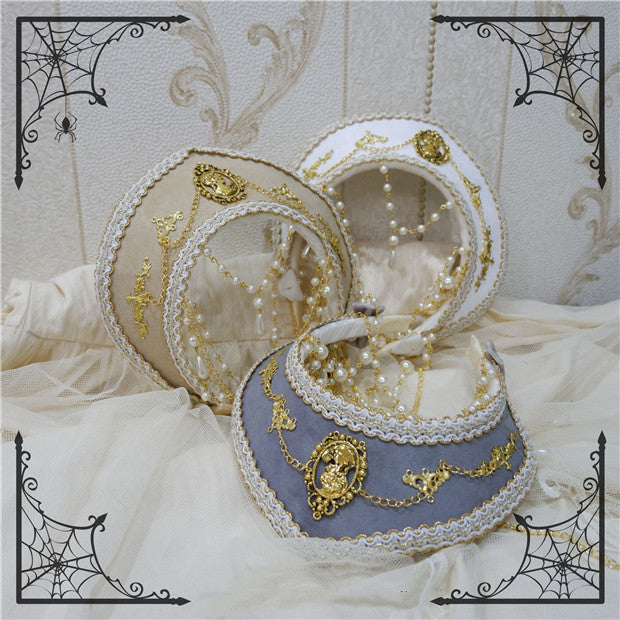 Foxcherry - Retro Lolita Gorgeous Bead Chain Headdress Multicolors