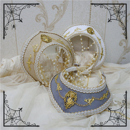 Foxcherry - Retro Lolita Gorgeous Bead Chain Headdress Multicolors