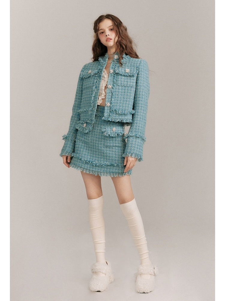Wool Tweed Jacket & Half Skirt【s0000003856】