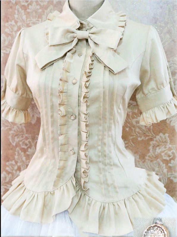 Strawberry Witch - Multicolors Short Sleeve Cotton Lolita Blouse