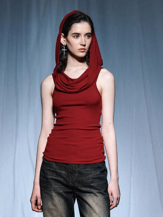 Hooded Tri-Color Basic Crew Short Sleeve【s0000007923】