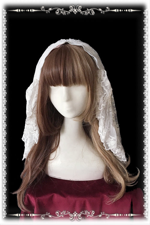 Infanta - Gothic Lolita Vail Double-layer Lace Headdress