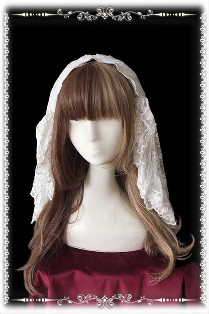 Infanta - Gothic Lolita Vail Double-layer Lace Headdress