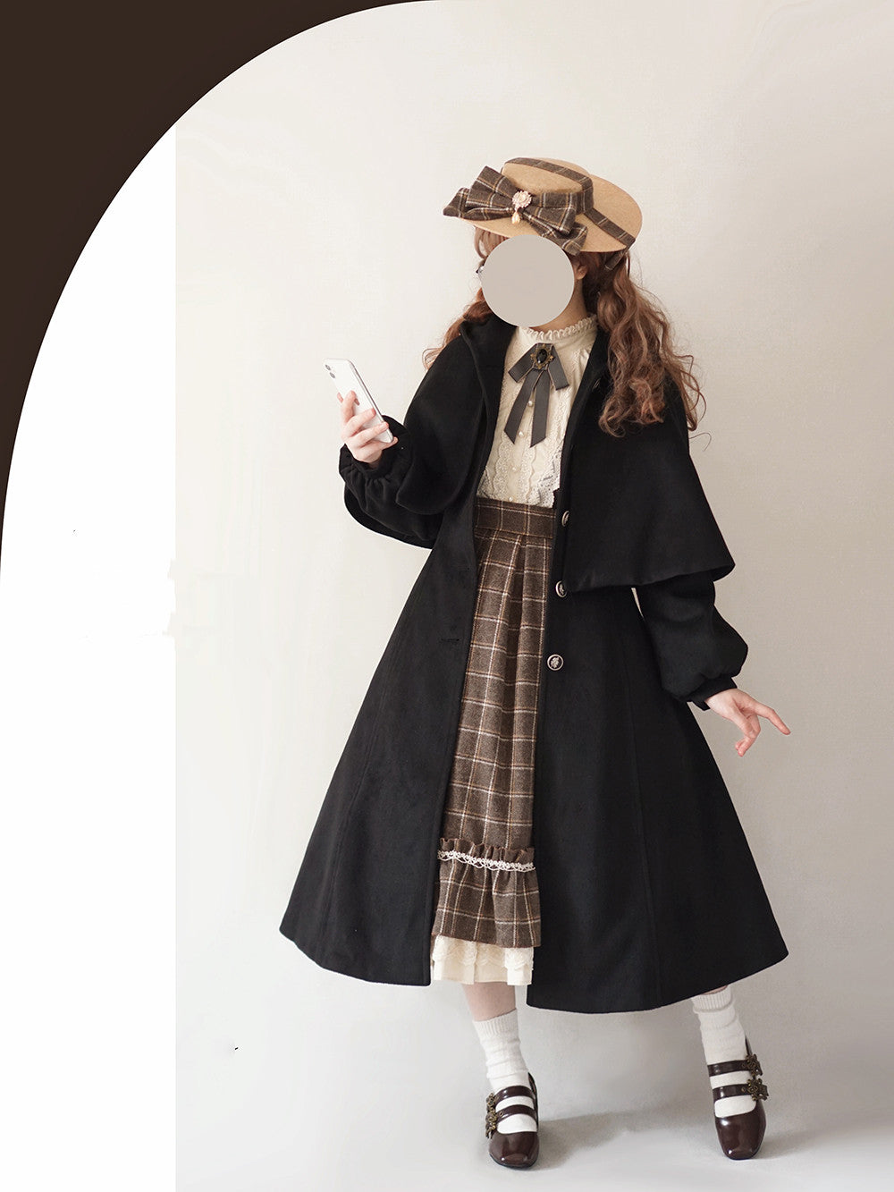 Miss Point - Rose Silhouette 3.0 - Plaid Vintage Classic Lolita OP