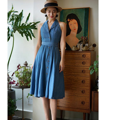 Viscountess Denim Dress