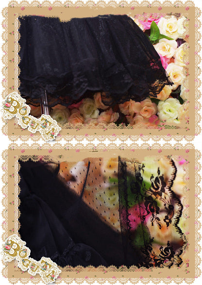 Boguta - A-line Casual Lolita Pure Lace three-layers Petticoat
