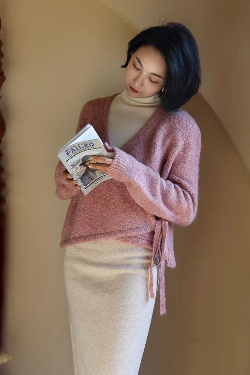 Lady Wool Knit Cardigan