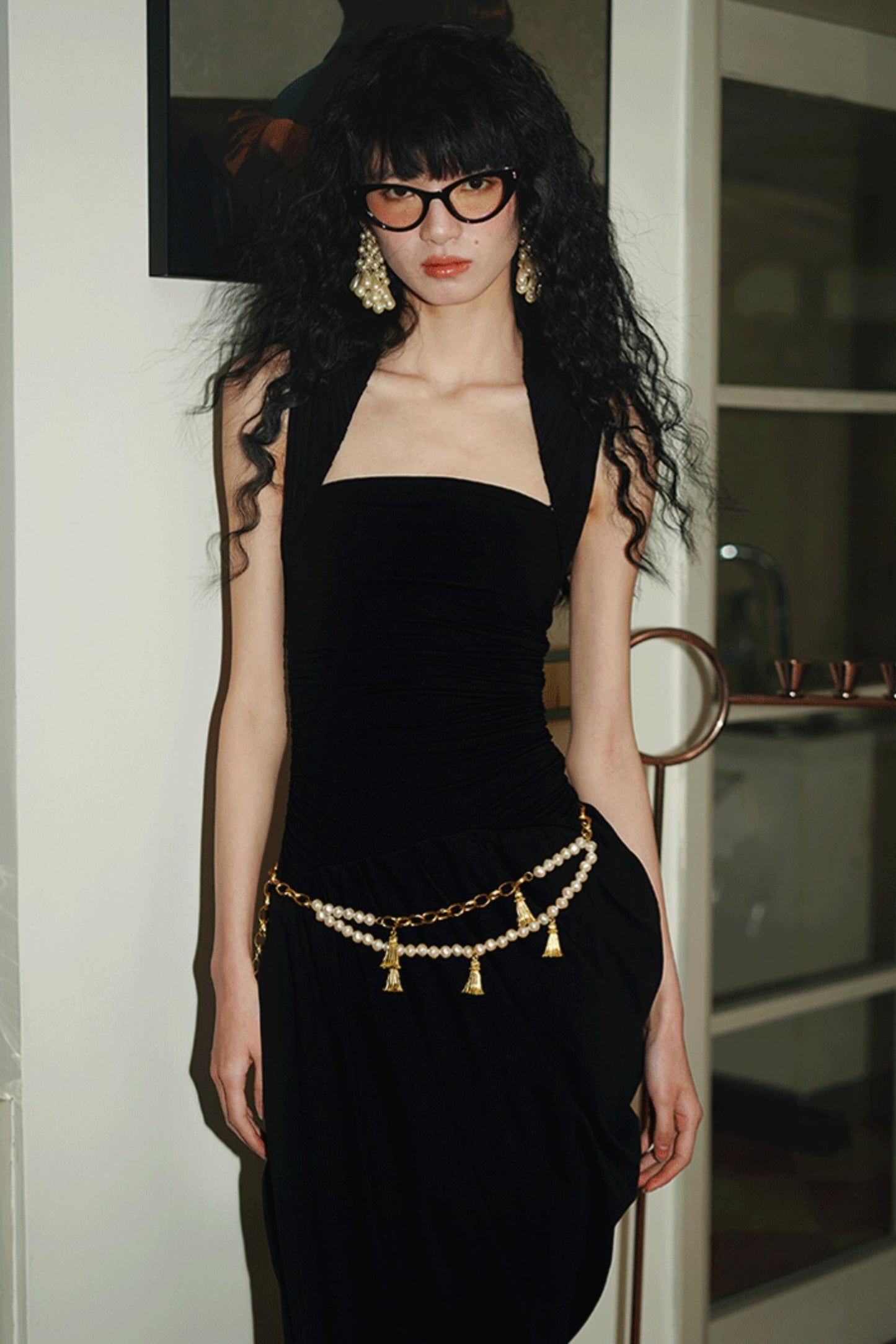 Western Style Draped Dress