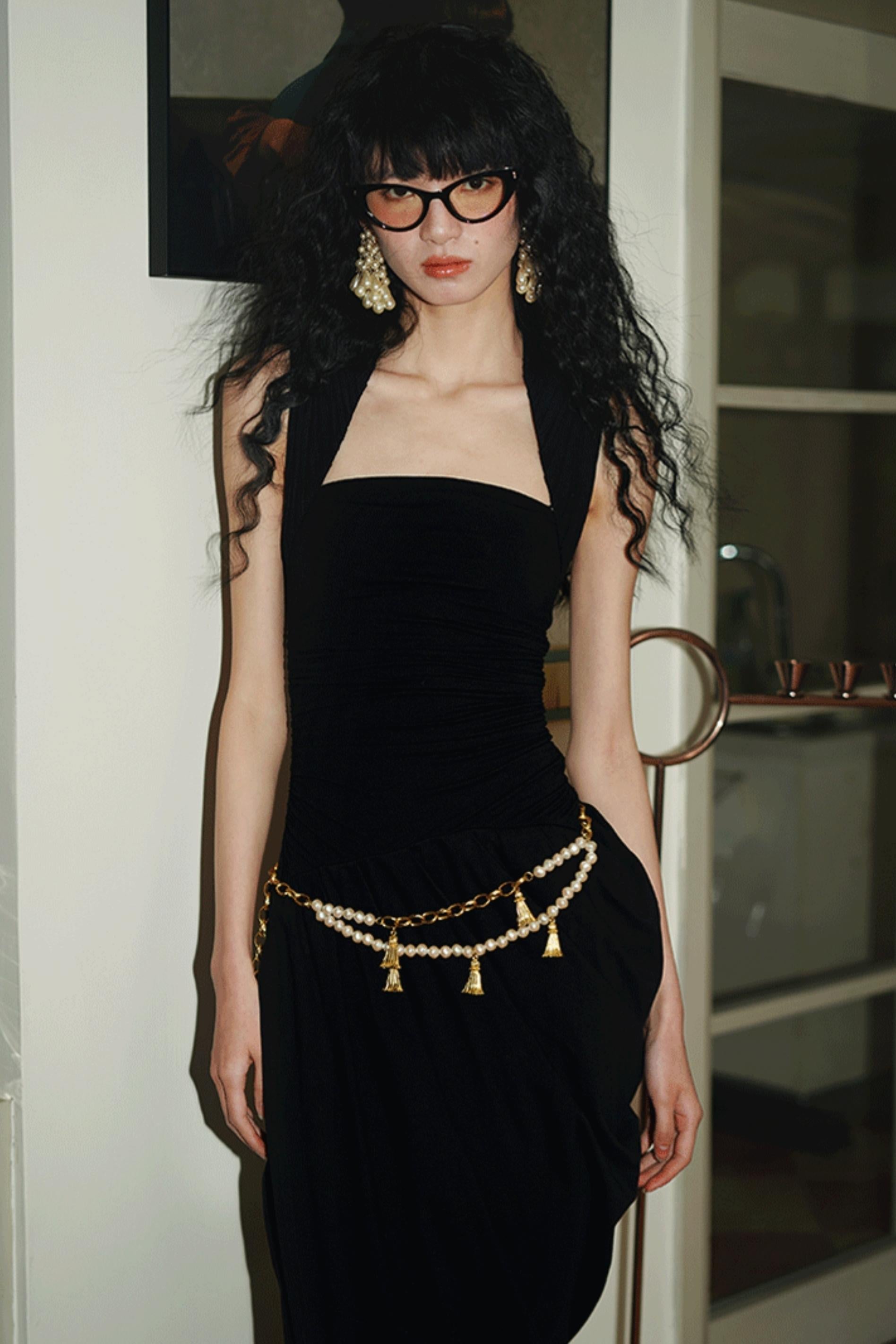 Western Style Draped Dress